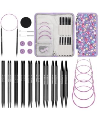 Interchangeable Circular Knitting Needle Set All In One Accessories Storage Case