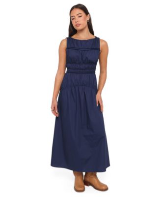 Women's Fern Boat-Neck A-Line Midi Dress