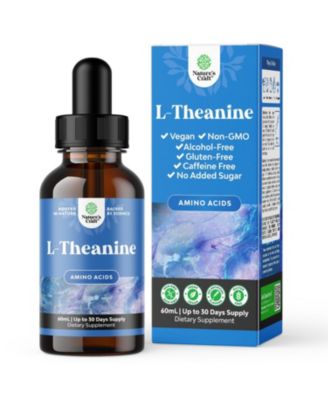 L-Theanine Liquid Drops  200 Milligram Per Serving with Chamomile Extract  Liquid Supplement for Adults and Kids  2 Fluid Ounce