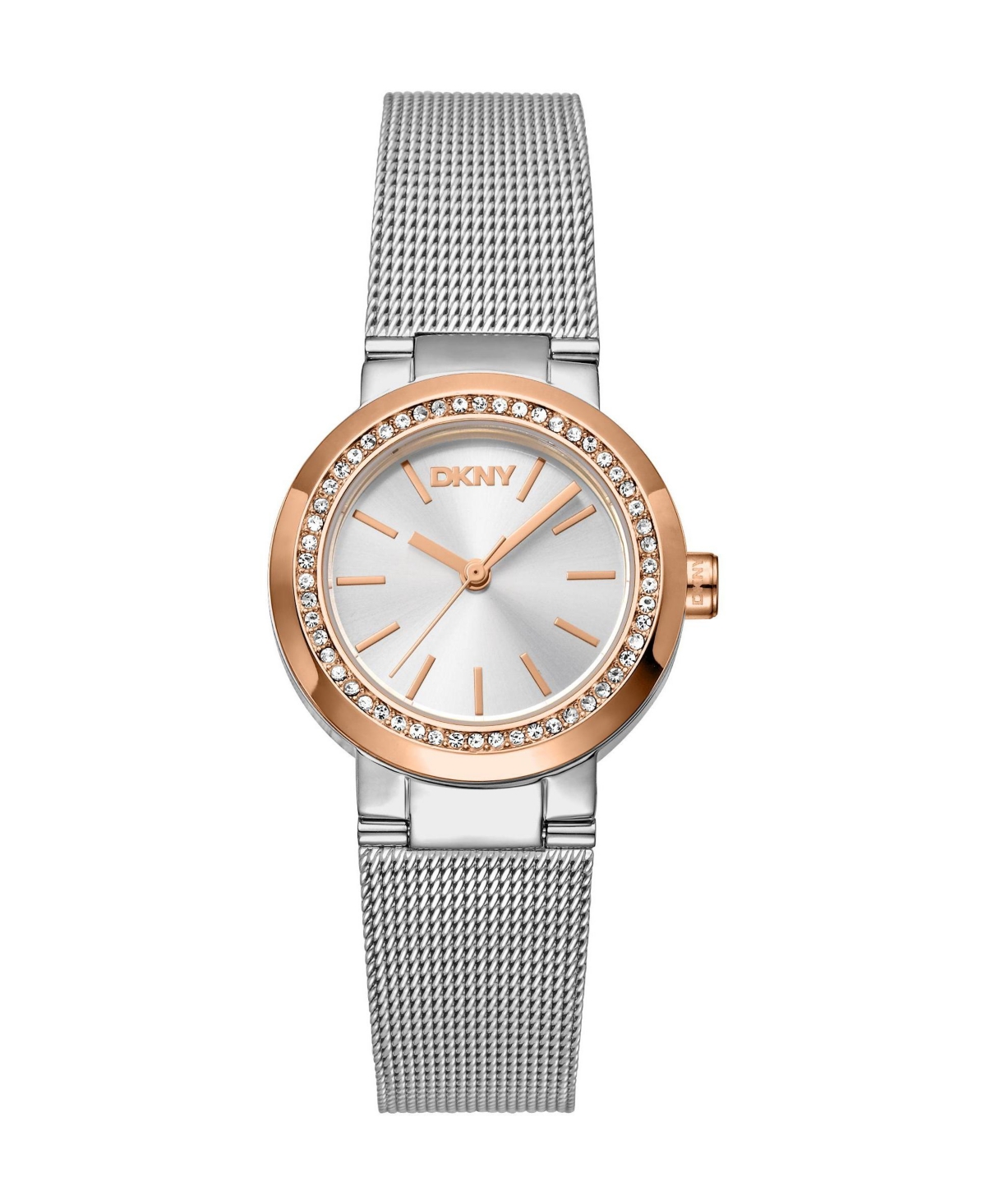 Dkny Women's Everyday Quartz Water-Resistant Two-Tone Silver Stainless Steel Bracelet Watch, 28 mm - Silver