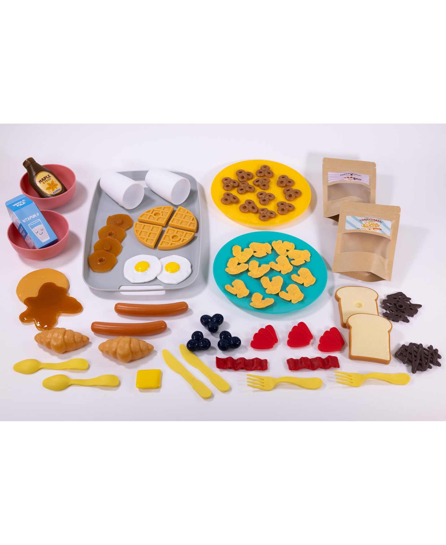 Детский игровой набор NurtureNature Breakfast Delights Imaginative Minds 69-Piece Playset, от 3 лет, цвет: Open Miscellaneous — фото 4