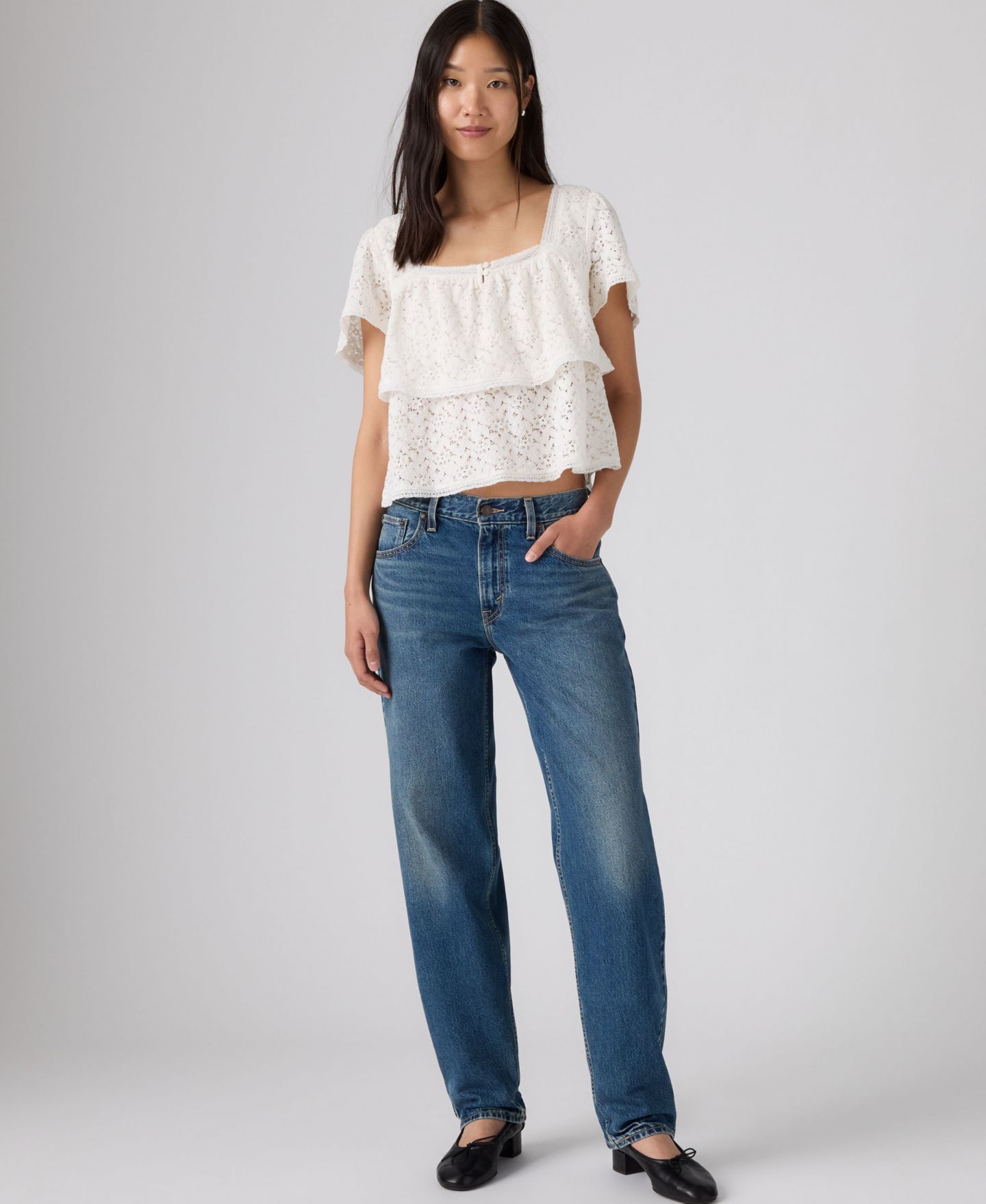 Женские джинсы Levi's Loose Taper Mid-Rise, цвет: Lets Fly — фото 3