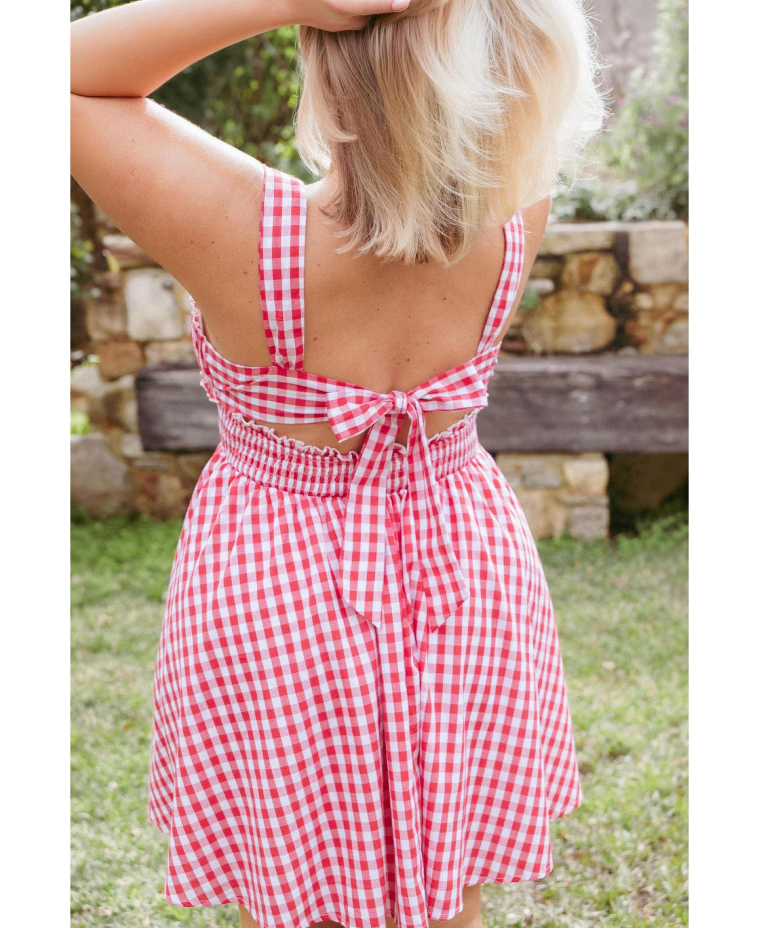 Women's Naima Gingham Sweetheart Dress
