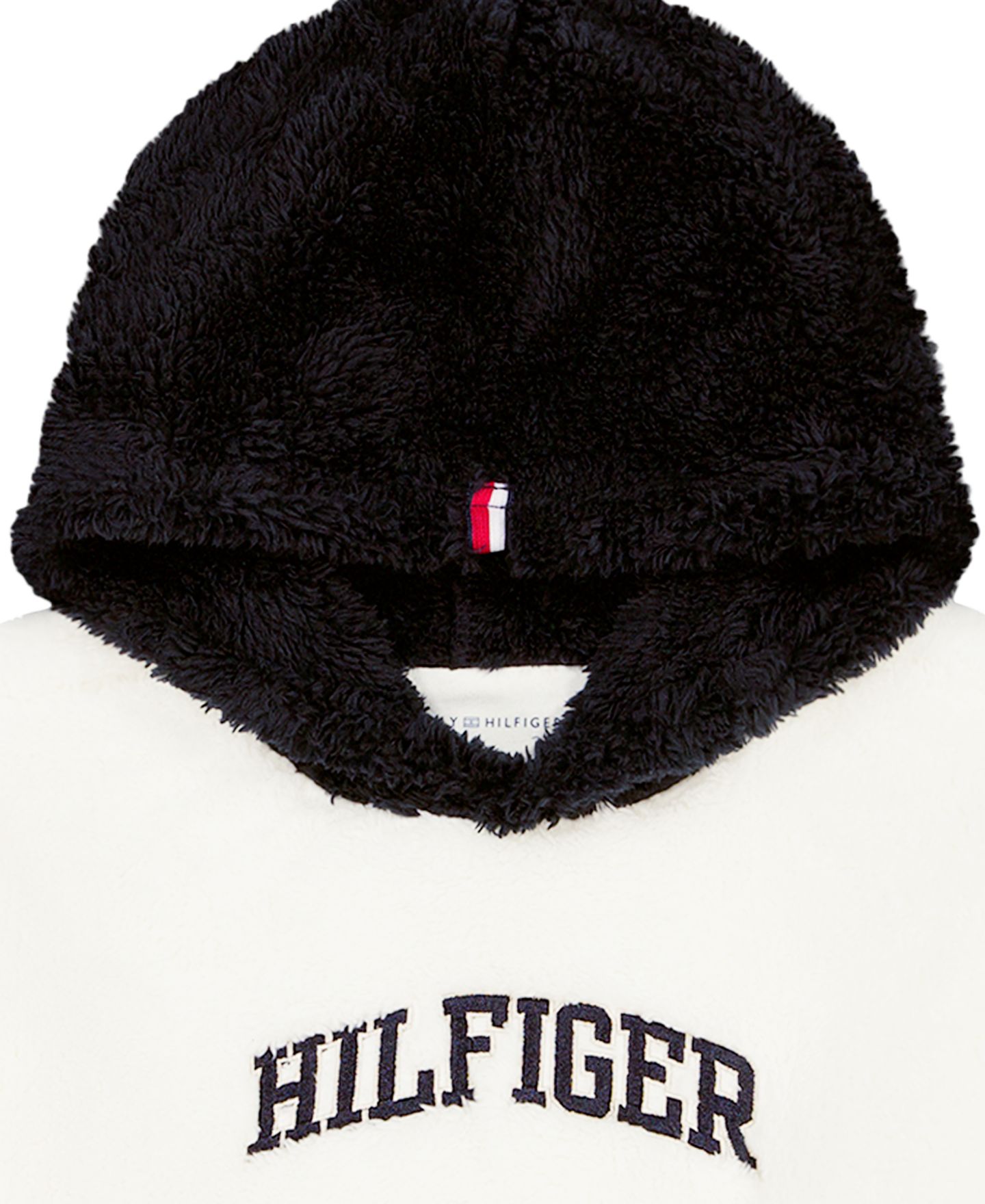 Комплект Tommy Hilfiger Sherpa Hooded Hoodie and Jogger Pants, 2-Piece Set для мальчиков-малышей, цвет: Ванильный / Тёмно-синий — фото 5