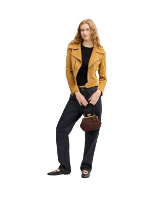 COACH Kisslock Small Leather Frame Bag 16 - Macy's