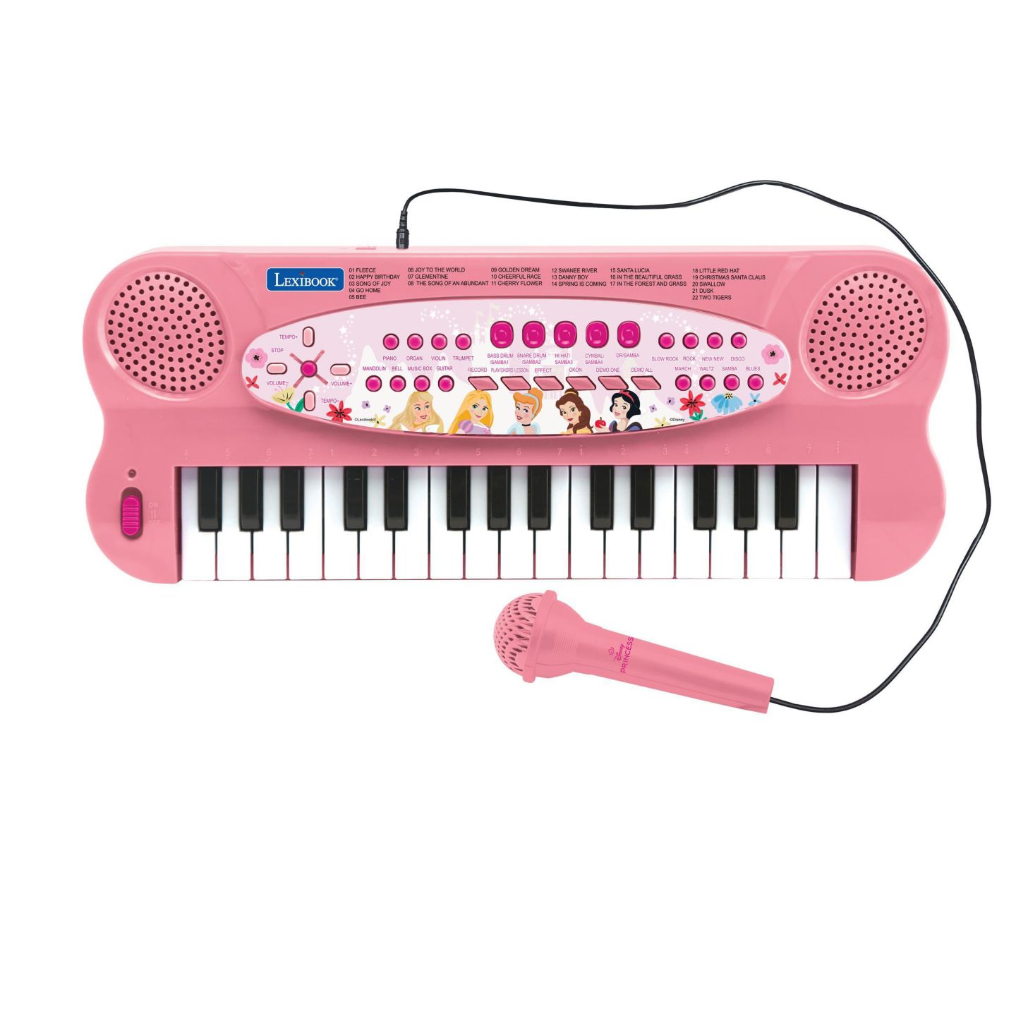 Детская игрушка Disney Princess Electronic Keyboard with Microphone, 22 Demonstration Songs, Ages 3+ — фото 1