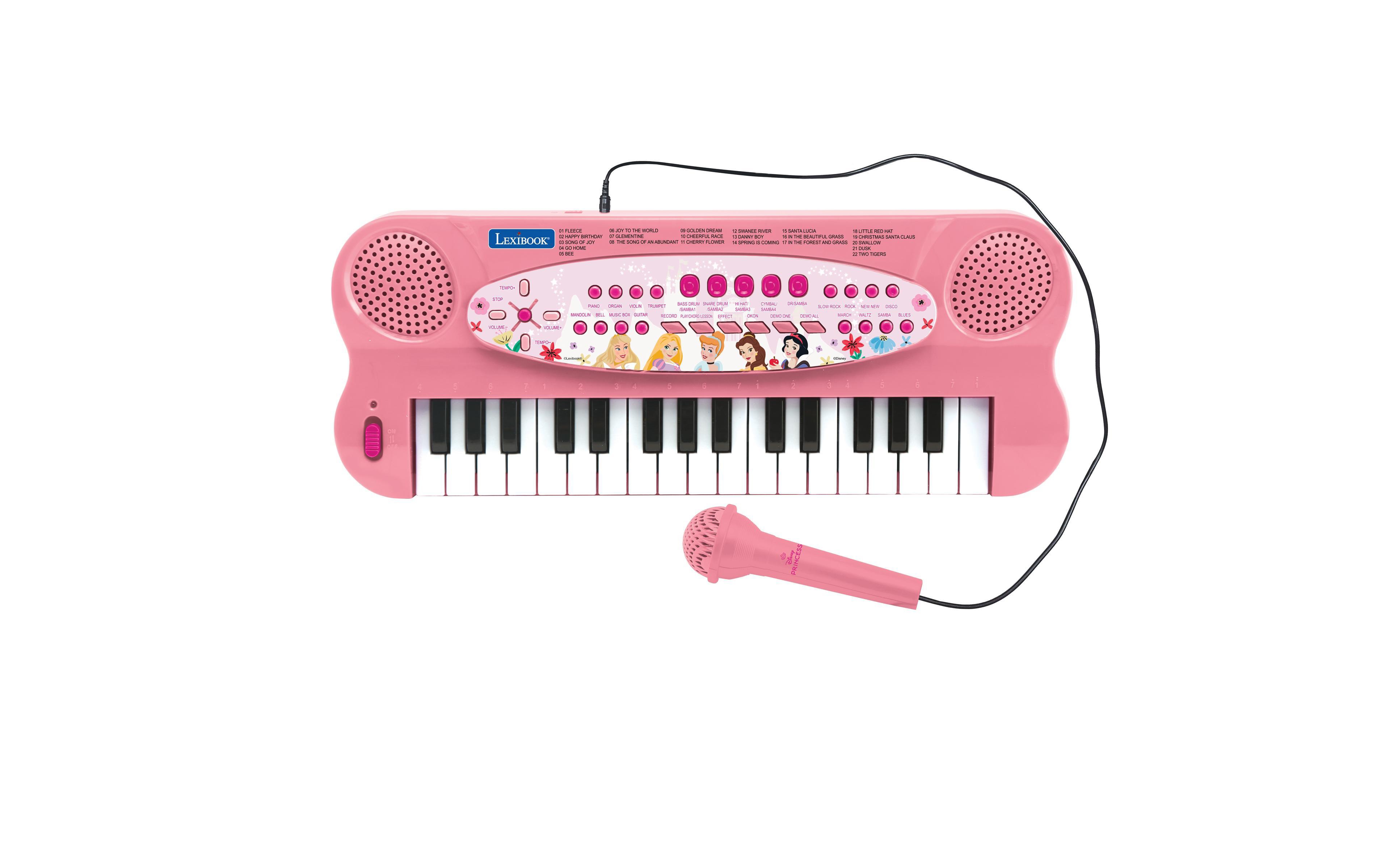 Disney Princess Electronic Keyboard with Microphone, 22 Demonstration Songs, Ages 3+