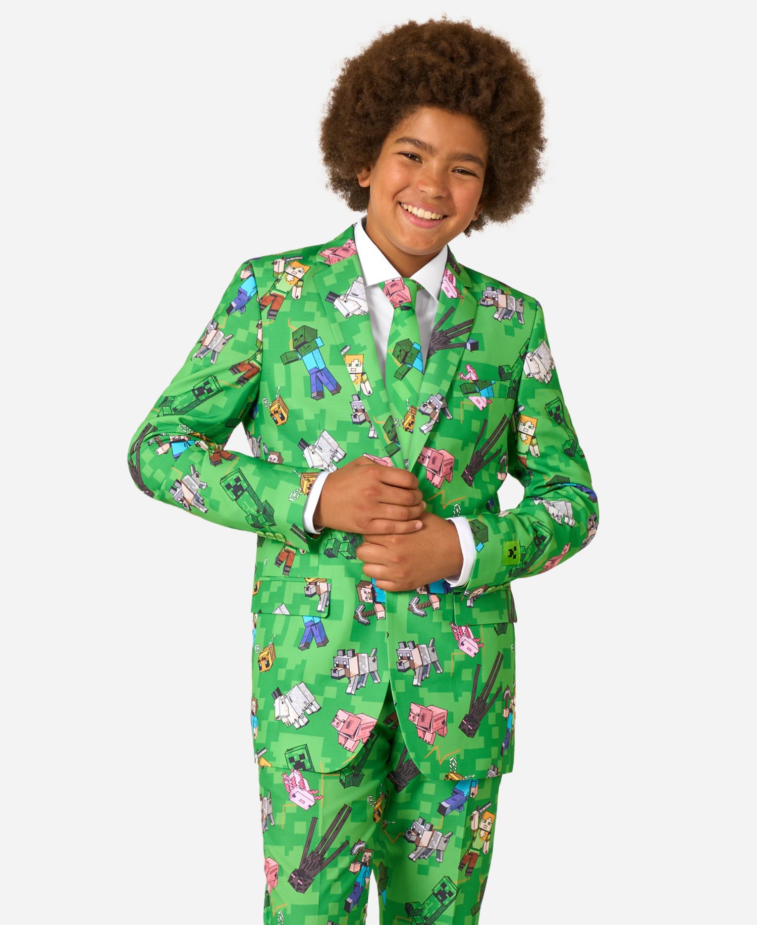 Boys' 8-20 Official Minecraft Suit Blazer, Pants and Tie, 3-Piece Set