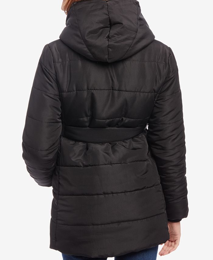 Motherhood Maternity Belted Hooded Coat Macy's