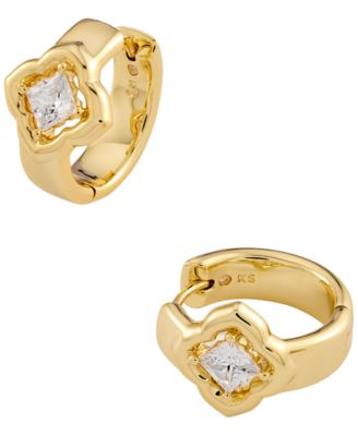 Mallory Crystal Huggie Earrings