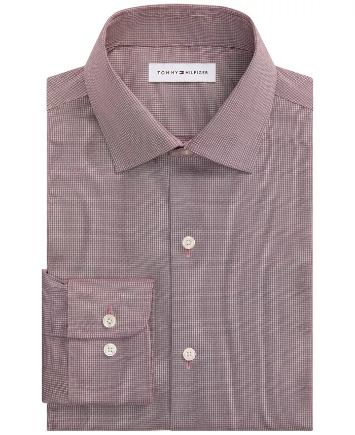 Men's Athletic-Fit Performance Check Dress Shirt - thumbnail 9