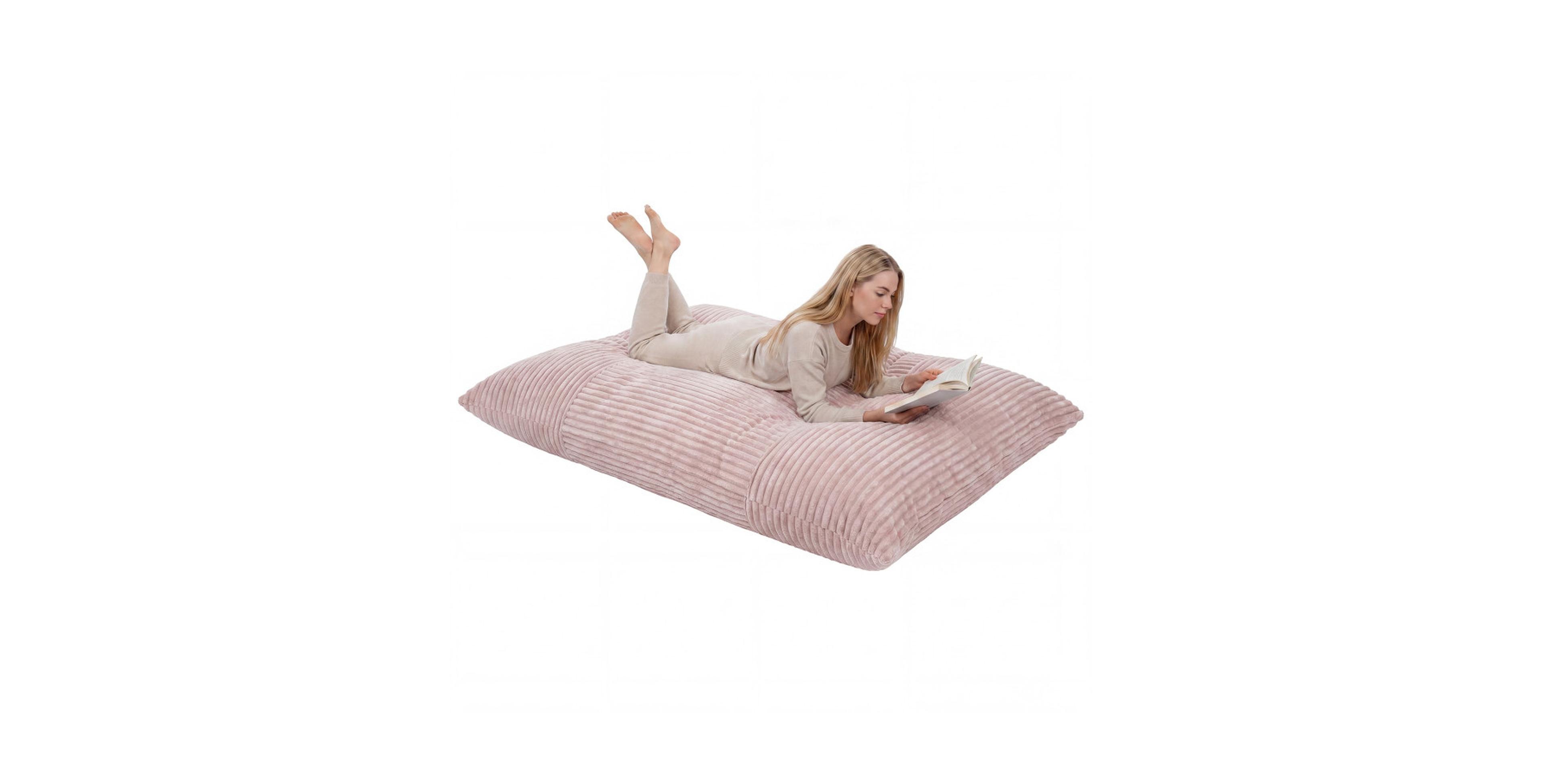 Gouun Convertible Corduroy Bean Bag Floor Sofa and Guest Bed