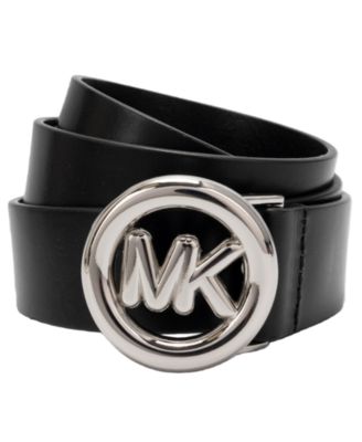 MICHAEL Burnished Leather Belt
