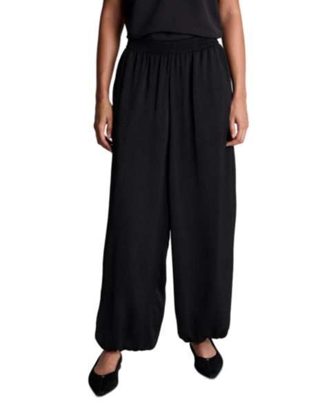 Женские брюки Kenneth Cole Balloon Leg Pull-On, цвет: Чёрный