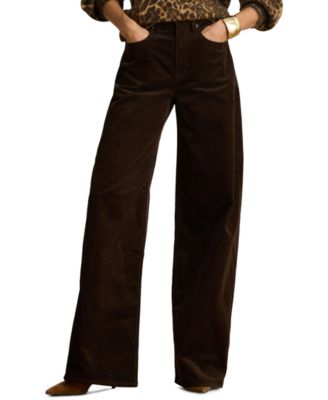 Women's Corduroy High-Rise Wide-Leg Pants