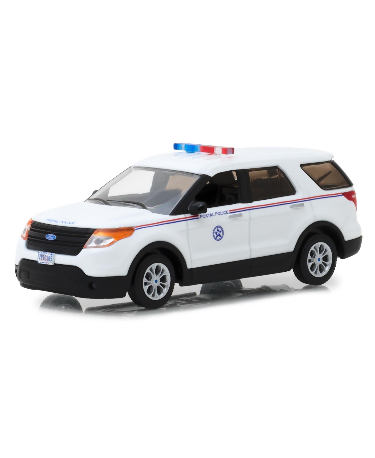2014 Ford Interceptor Utility Postal Police "United States Postal Service" (USPS) White 1/43 Model Car by Greenlight