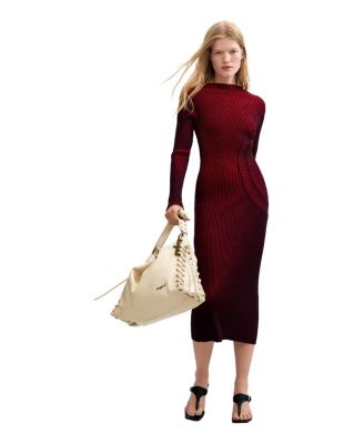 Women's Shimmering knit midi dress