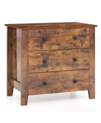 3-Drawer Dresser Chest with Quiet Slide Rail Guides