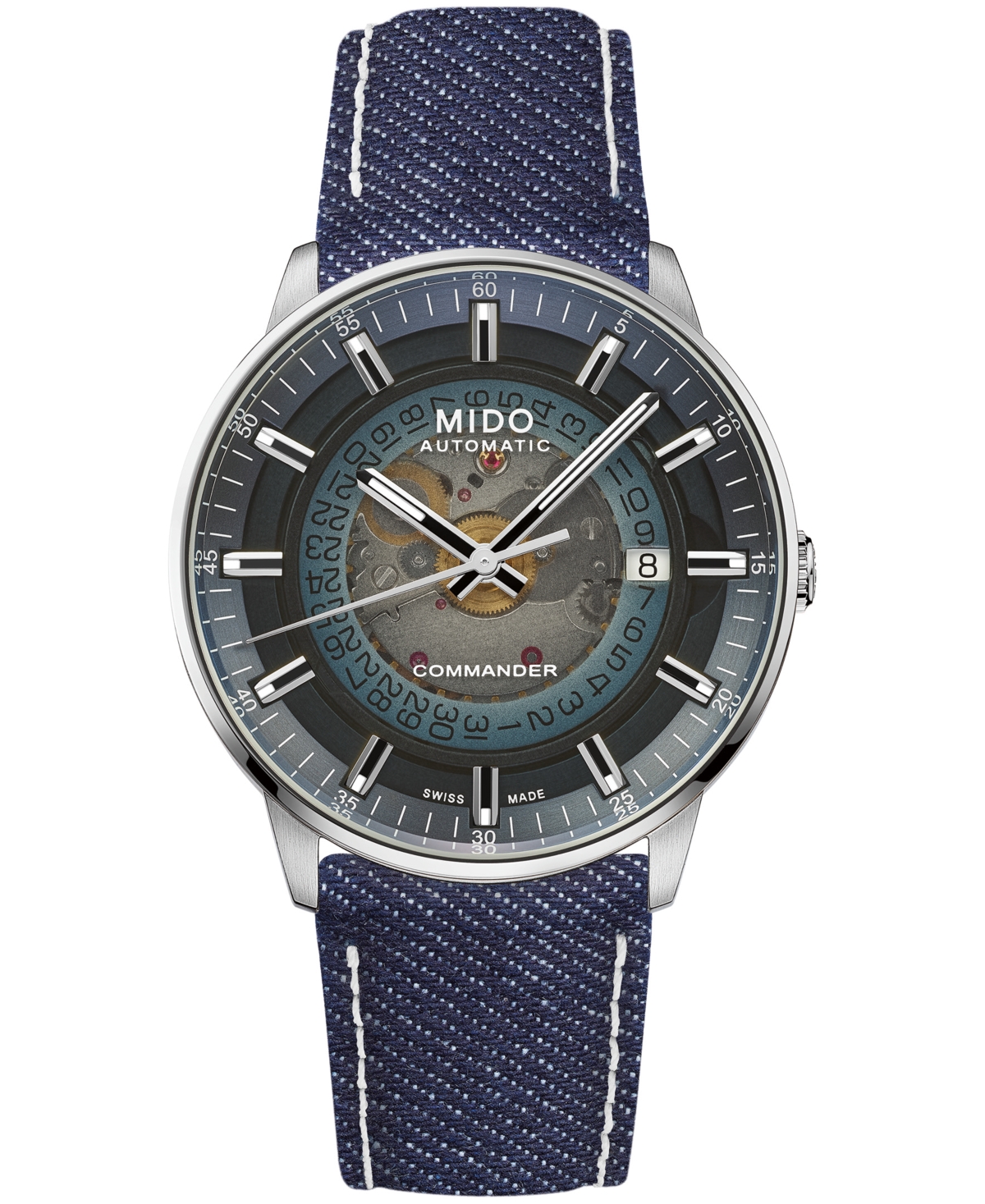 Mido Men's Swiss Automatic Commander Gradient Fabric Strap Watch, 40mm