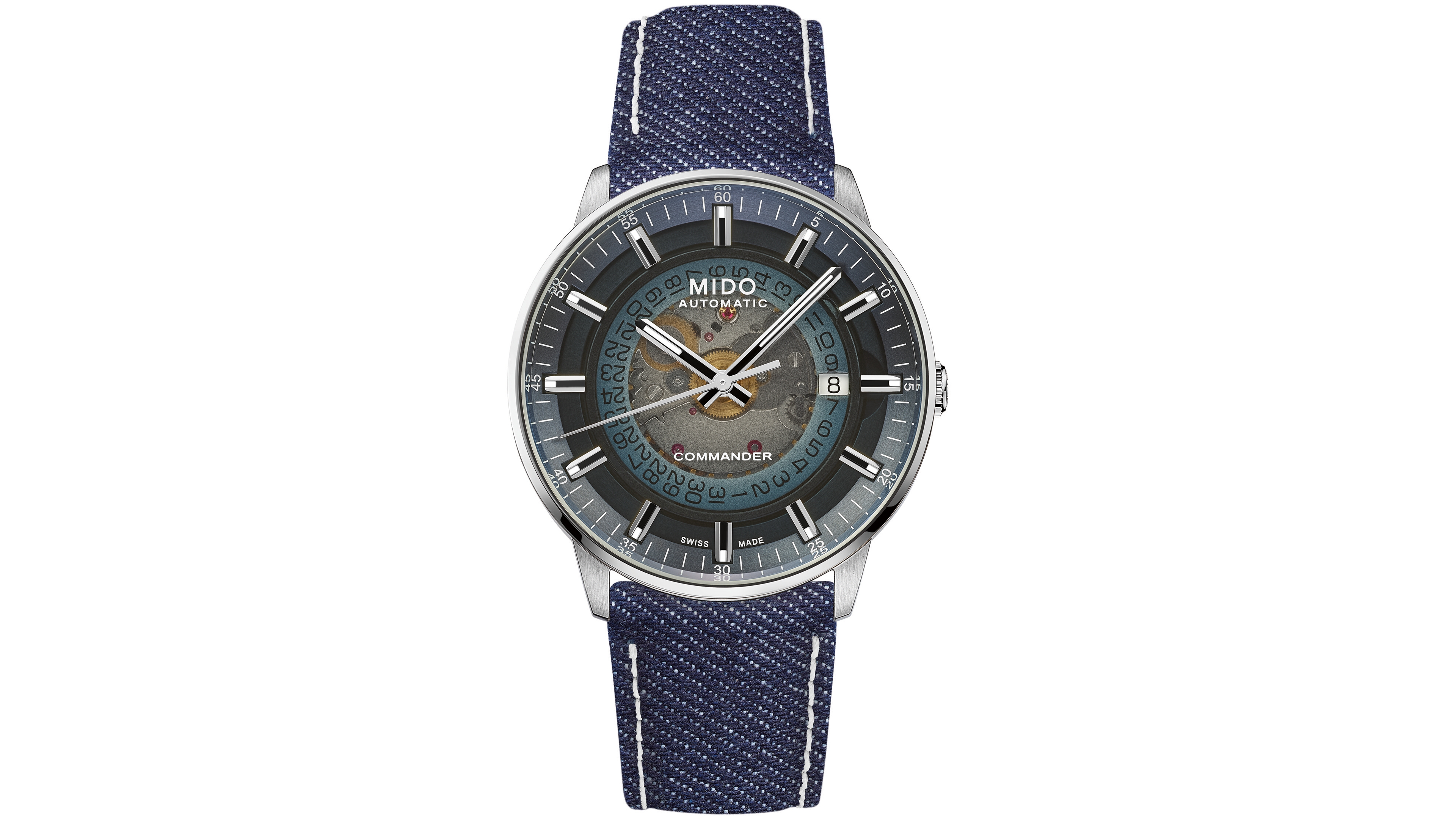 Mido Men's Swiss Automatic Commander Gradient Fabric Strap Watch, 40mm