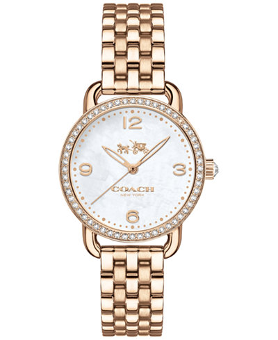 COACH Women's Delancey Gold-Tone Stainless Steel Bracelet Watch 28mm 14502697