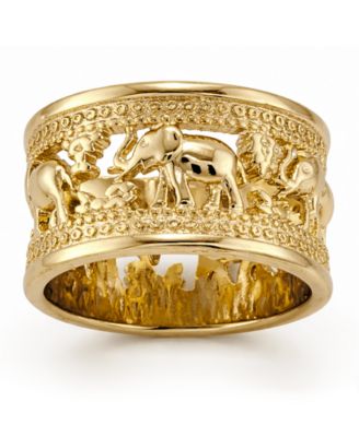 Elephant Band Ring