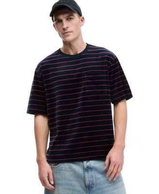 Men's Short-Sleeve Crewneck Velour T-Shirt, Macy's Exclusive