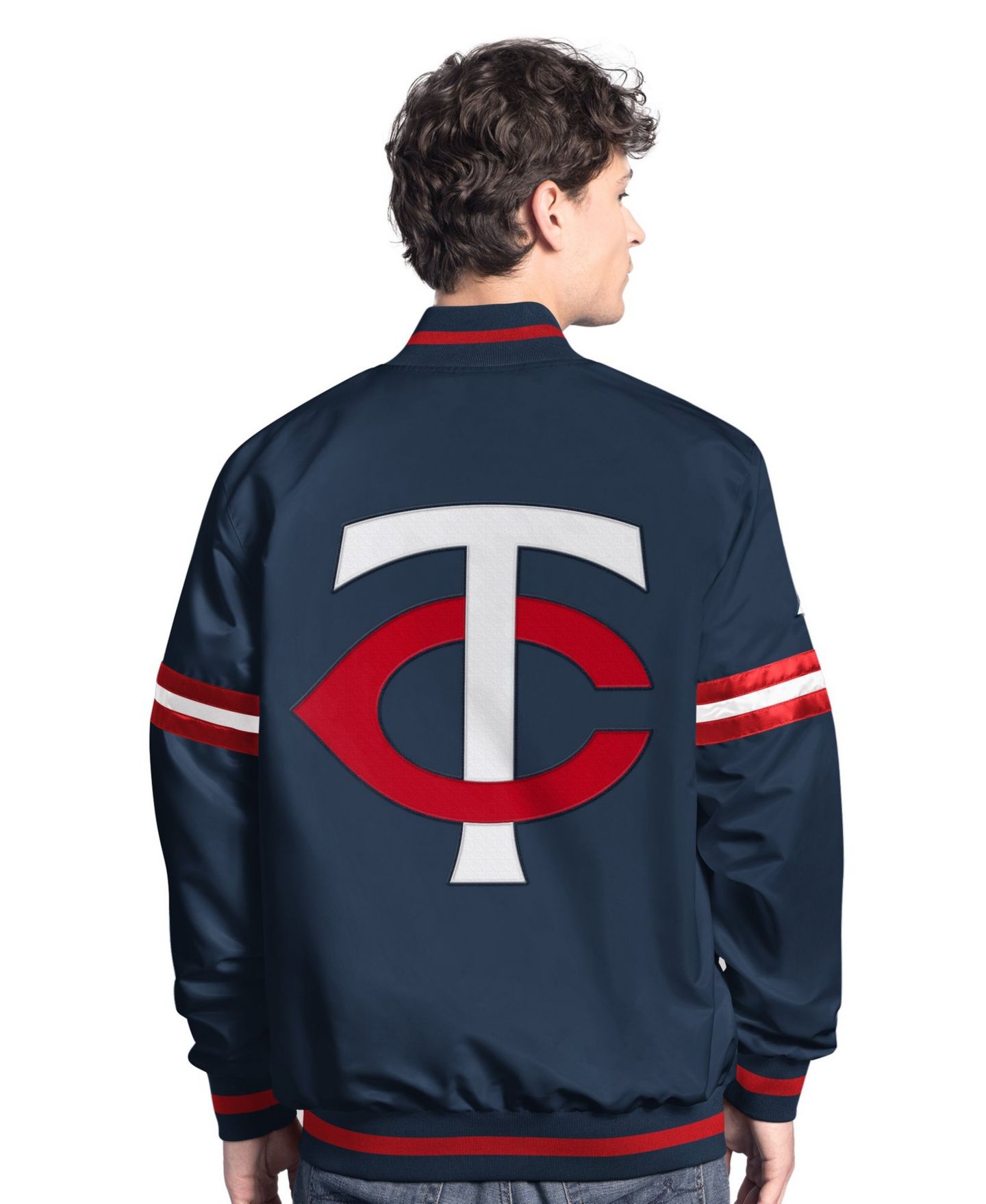 Мужская куртка Starter Navy Minnesota Twins Scout Full-Snap Varsity — фото 2