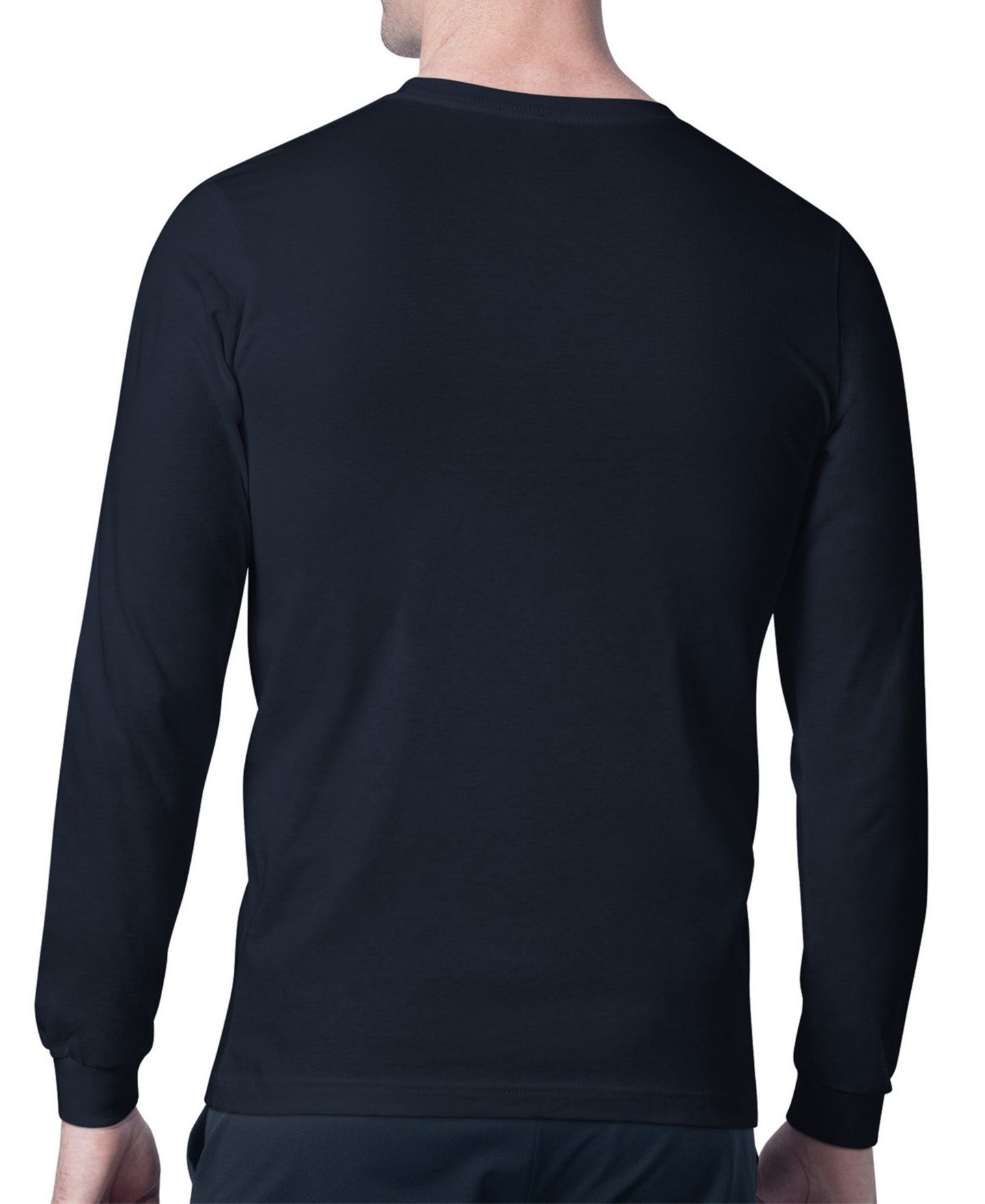 Мужская футболка Starter Navy Dallas Cowboys Team Track Graphic Long Sleeve — фото 2