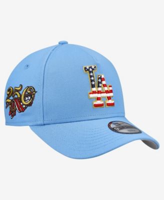 Big Boys and Girls Light Blue Los Angeles Dodgers Celebrate America's 250th 9FORTY A-Frame Adjustable Hat