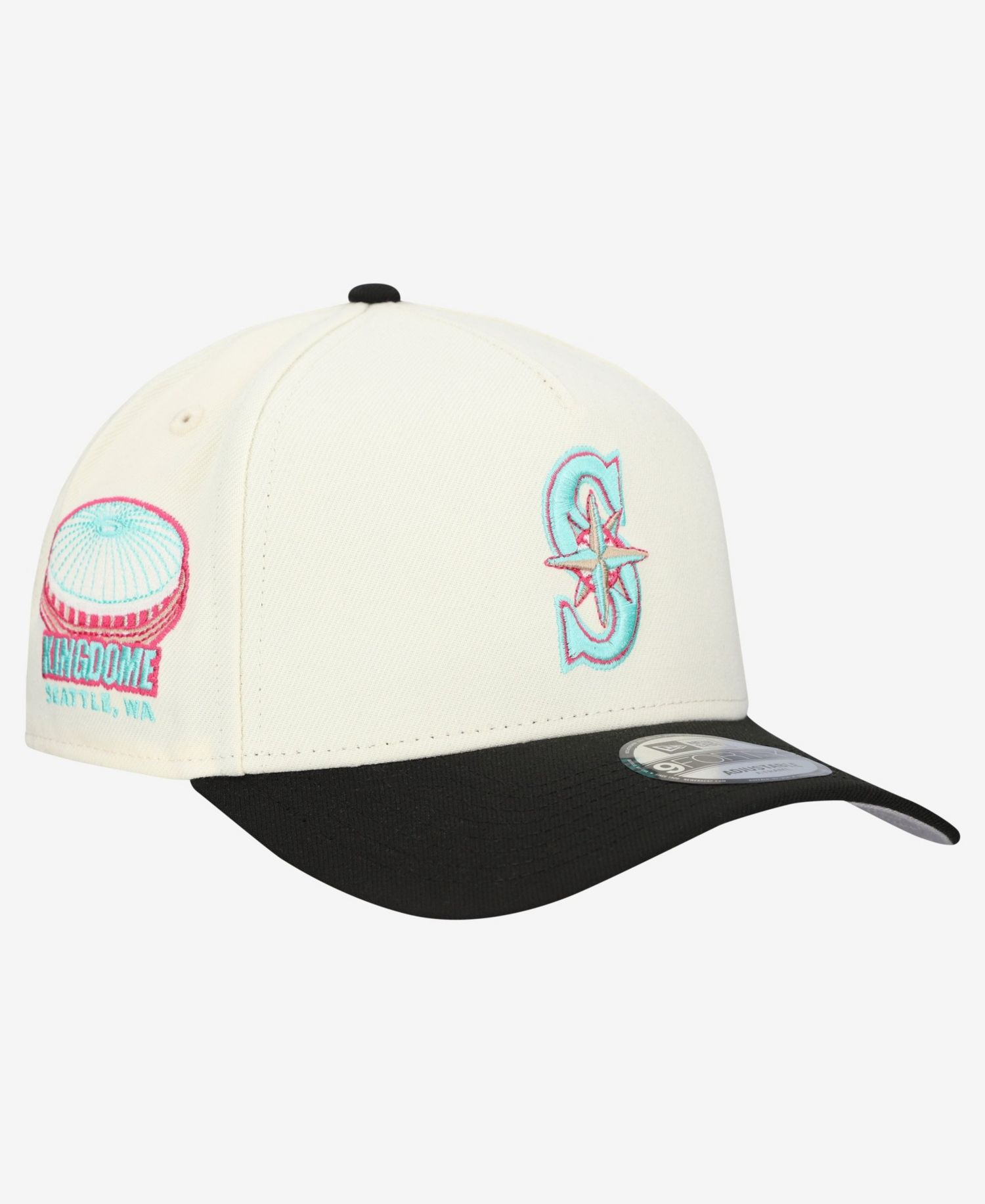 Men's Cream Seattle Mariners Stadium Chrome 9FORTY A-Frame Adjustable Hat