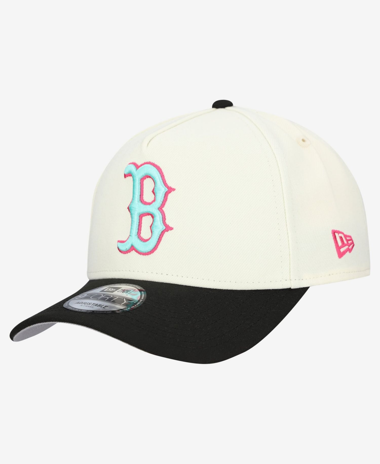 Men's Cream Boston Red Sox Stadium Chrome 9FORTY A-Frame Adjustable Hat