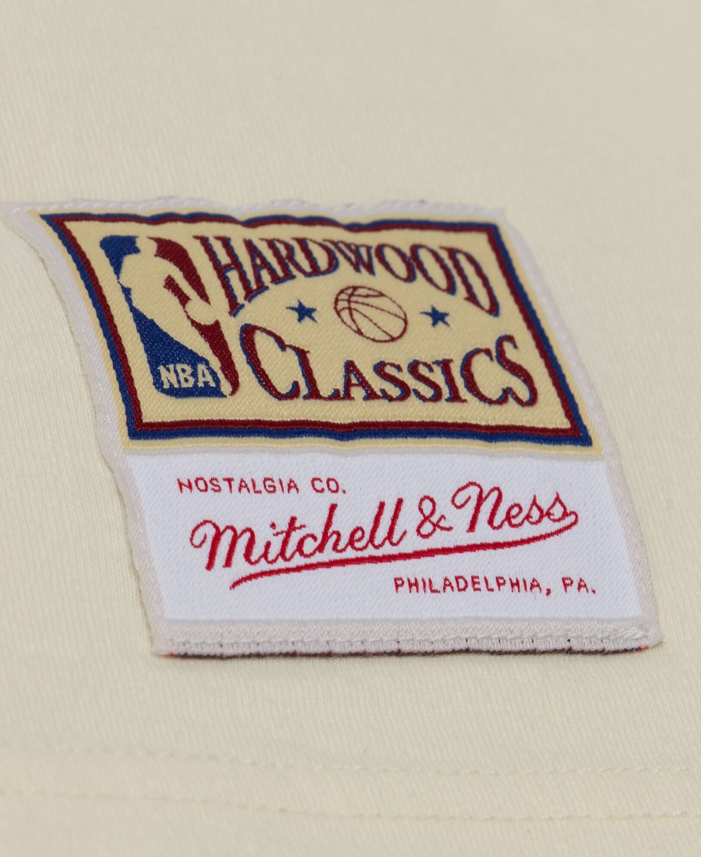 Мужская футболка Mitchell & Ness Oatmeal Golden State Warriors Heritage Hues Oversized — фото 4