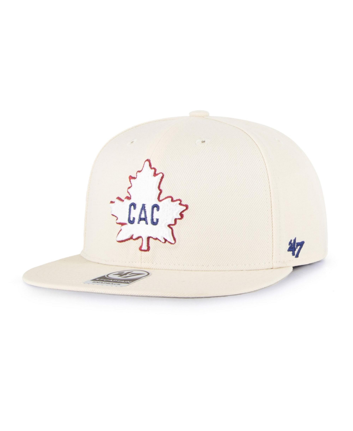 '47 Brand Men's Montreal Canadiens No Shot Vintage Captain Snapback Hat - Cream