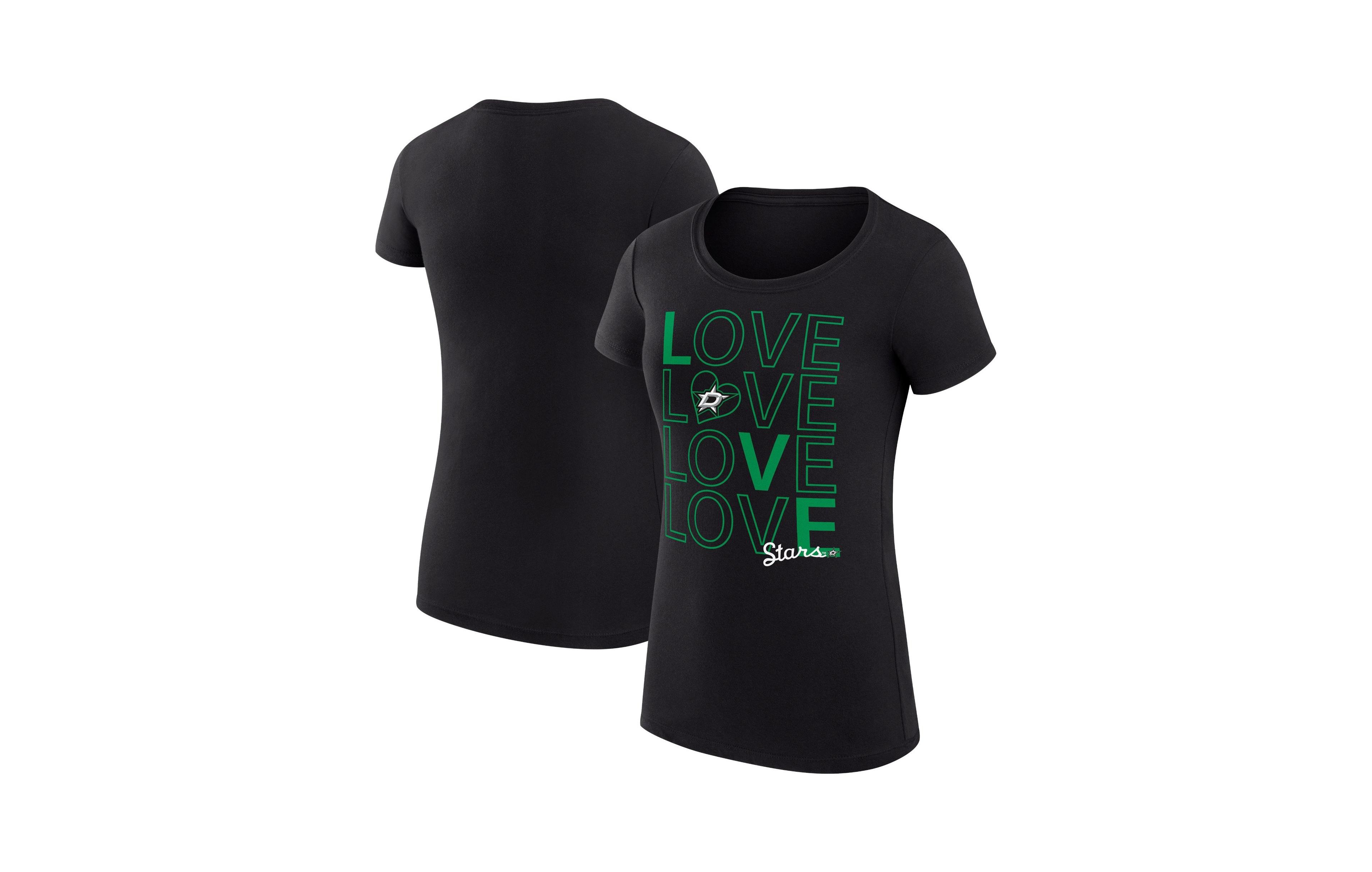 G-iii 4Her by Carl Banks Women's Dallas Stars Hockey Love Super-Slim Fit T-Shirt