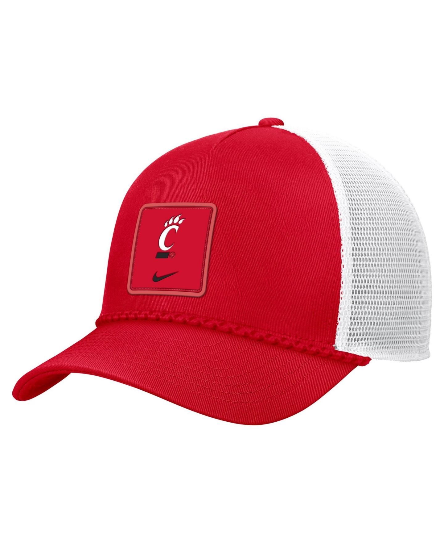 Мужская кепка Nike Red Cincinnati Bearcats 2026 On-Field Rope Adjustable Trucker Hat — фото 1