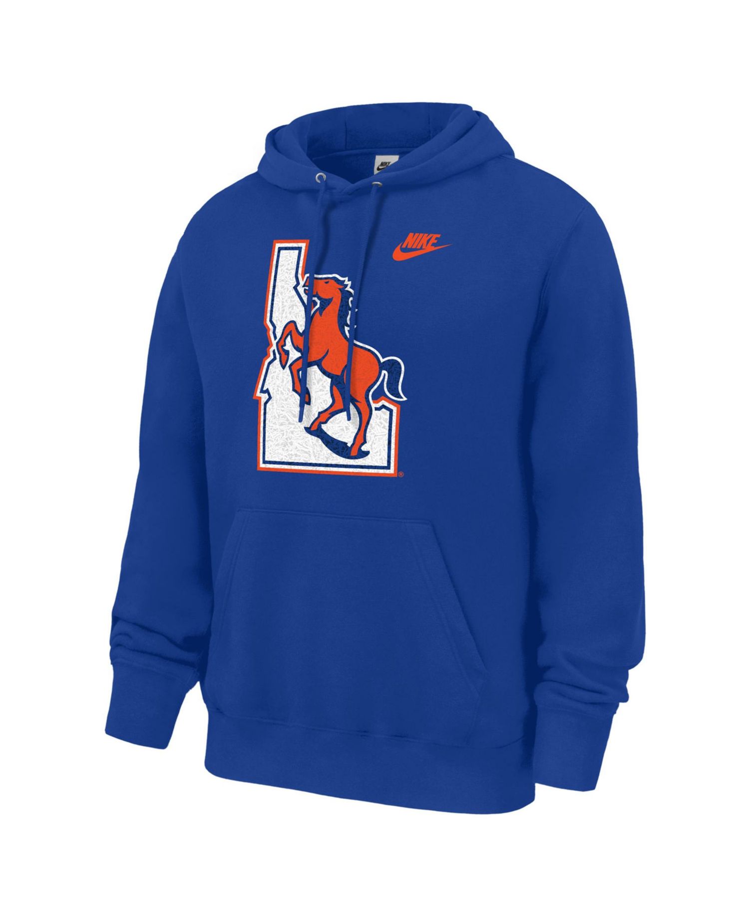 Men's Royal Boise State Broncos 40 Years of Blue Turf Club Fleece Hoodie