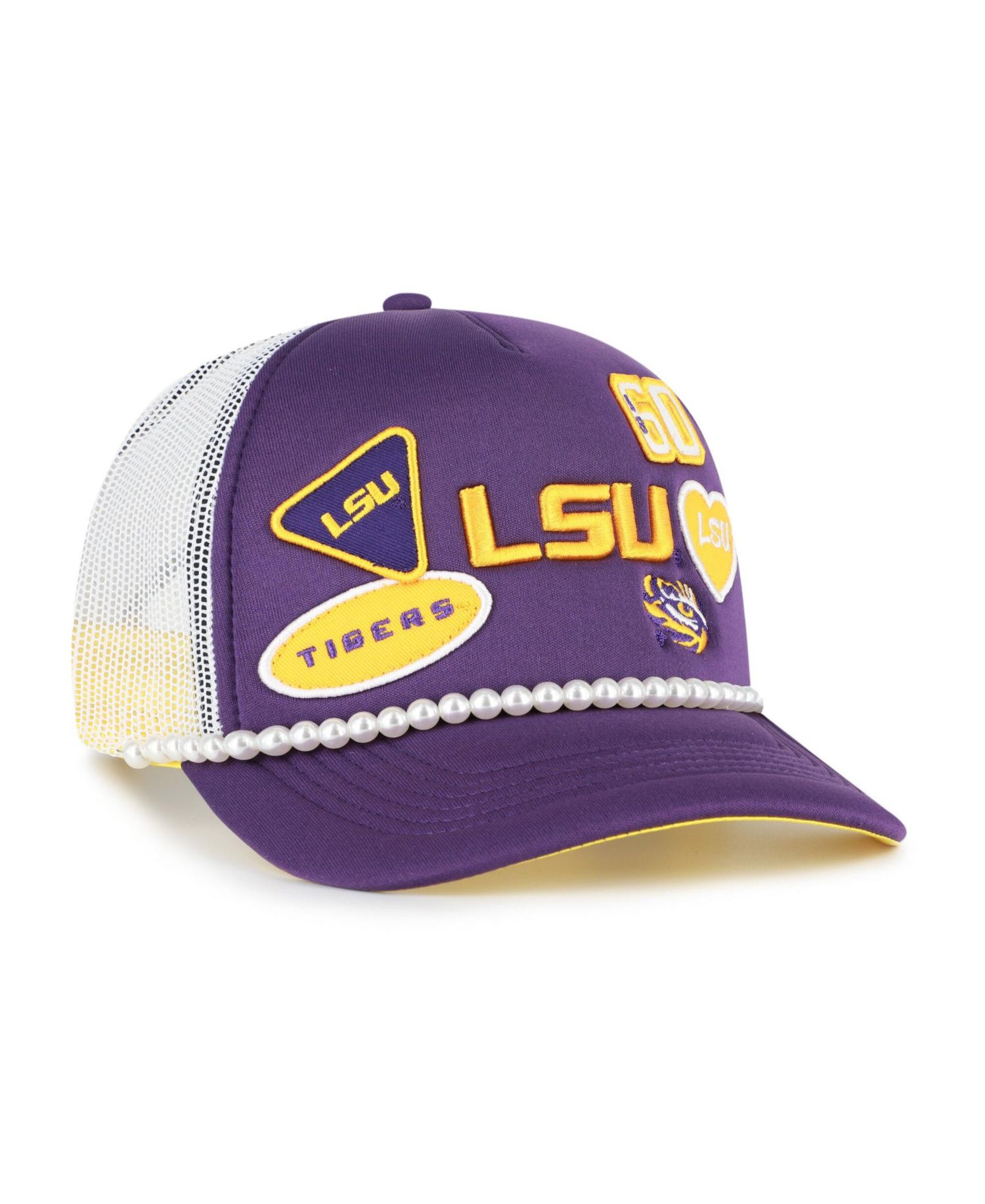 Men's '47 Purple/White LSU Tigers Rally On Hitch Adjustable Hat