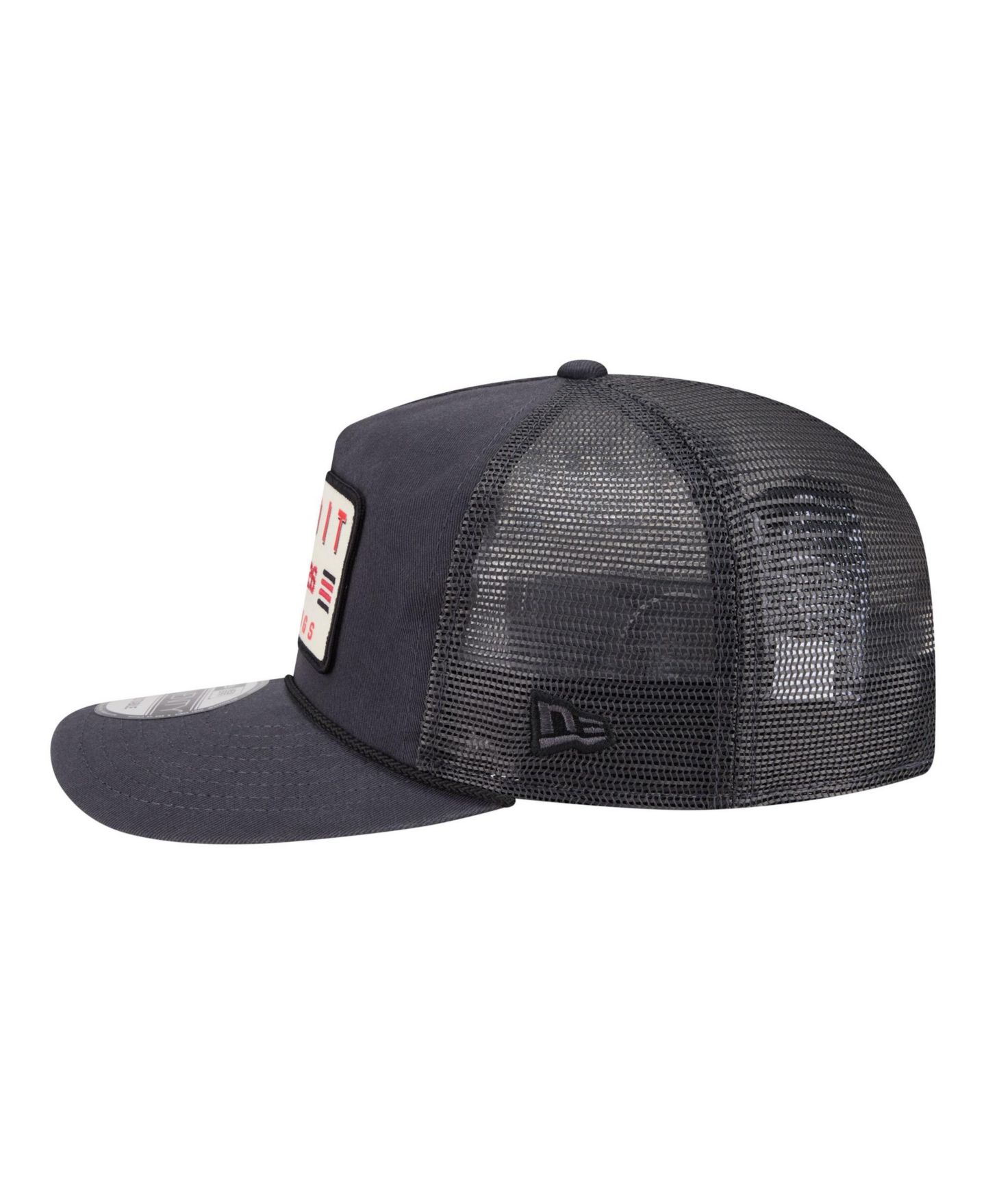 Мужская кепка New Era Charcoal Detroit Red Wings Washed Patch 19TWENTY Trucker Adjustable Hat — фото 6