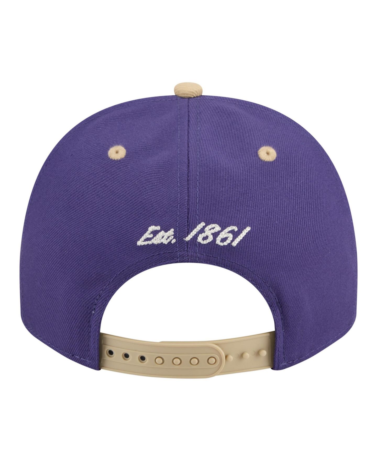 Мужская кепка New Era Purple/Gold Washington Huskies Two-Tone Arched 9FIFTY Snapback Hat — фото 4