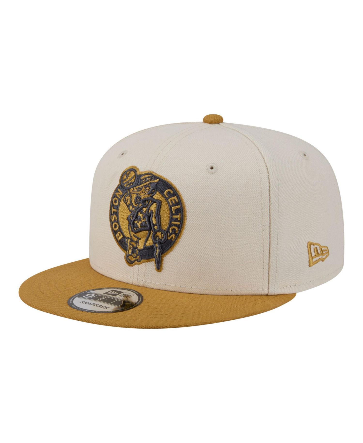 Men's Cream/Tan Boston Celtics Two-Tone Color Pack 9FIFTY Snapback Hat
