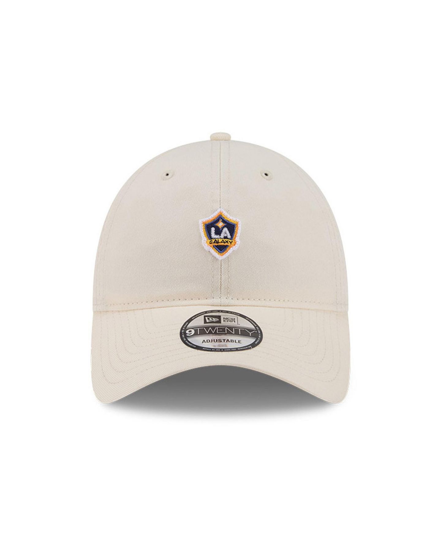 Мужская кепка New Era Beige LA Galaxy Micro Team Logo 9TWENTY Adjustable Hat — фото 2