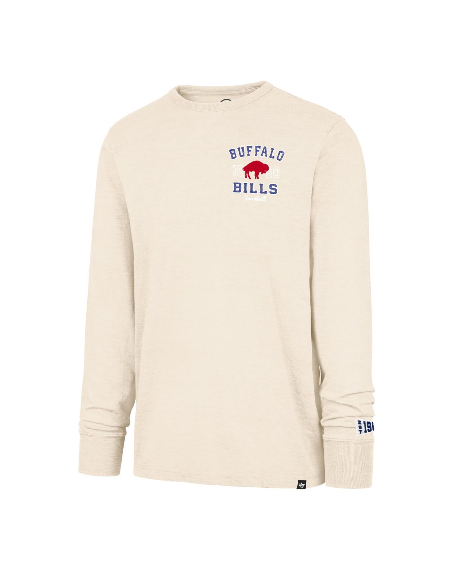 Men's '47 Tan Buffalo Bills Heavy Slub Long Sleeve T-Shirt