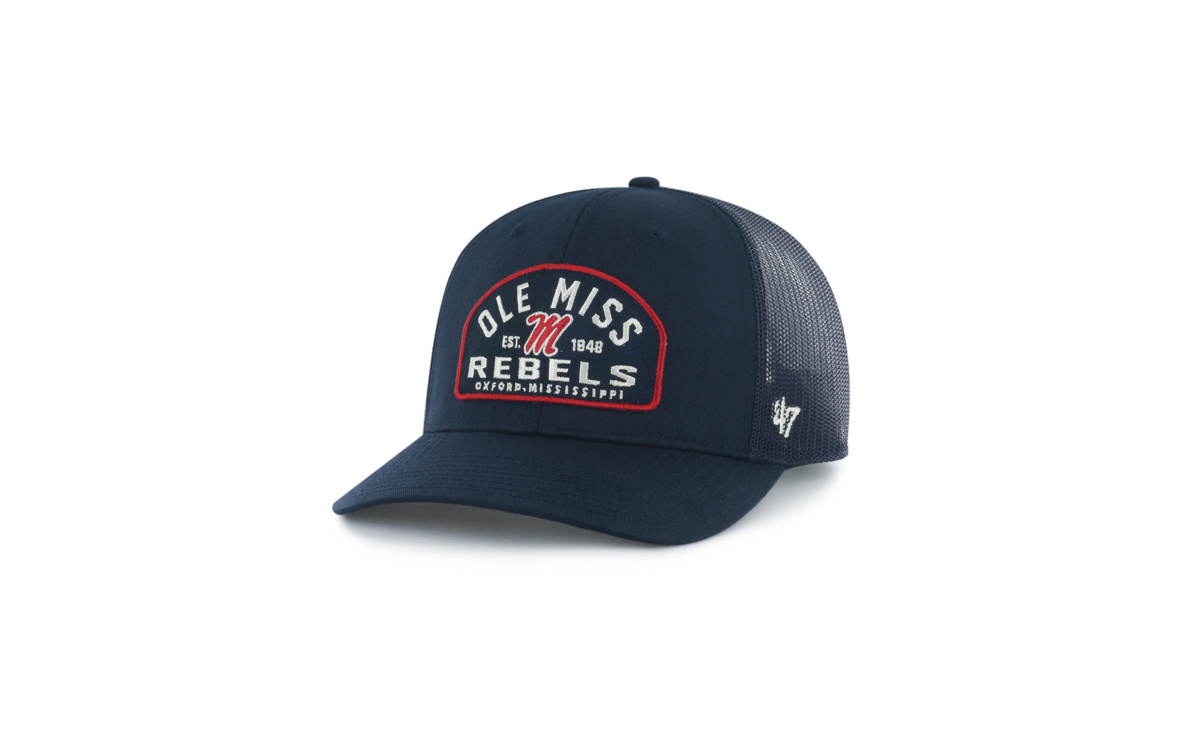'47 Brand Ole Miss Rebels Leland Trucker Adjustable Hat