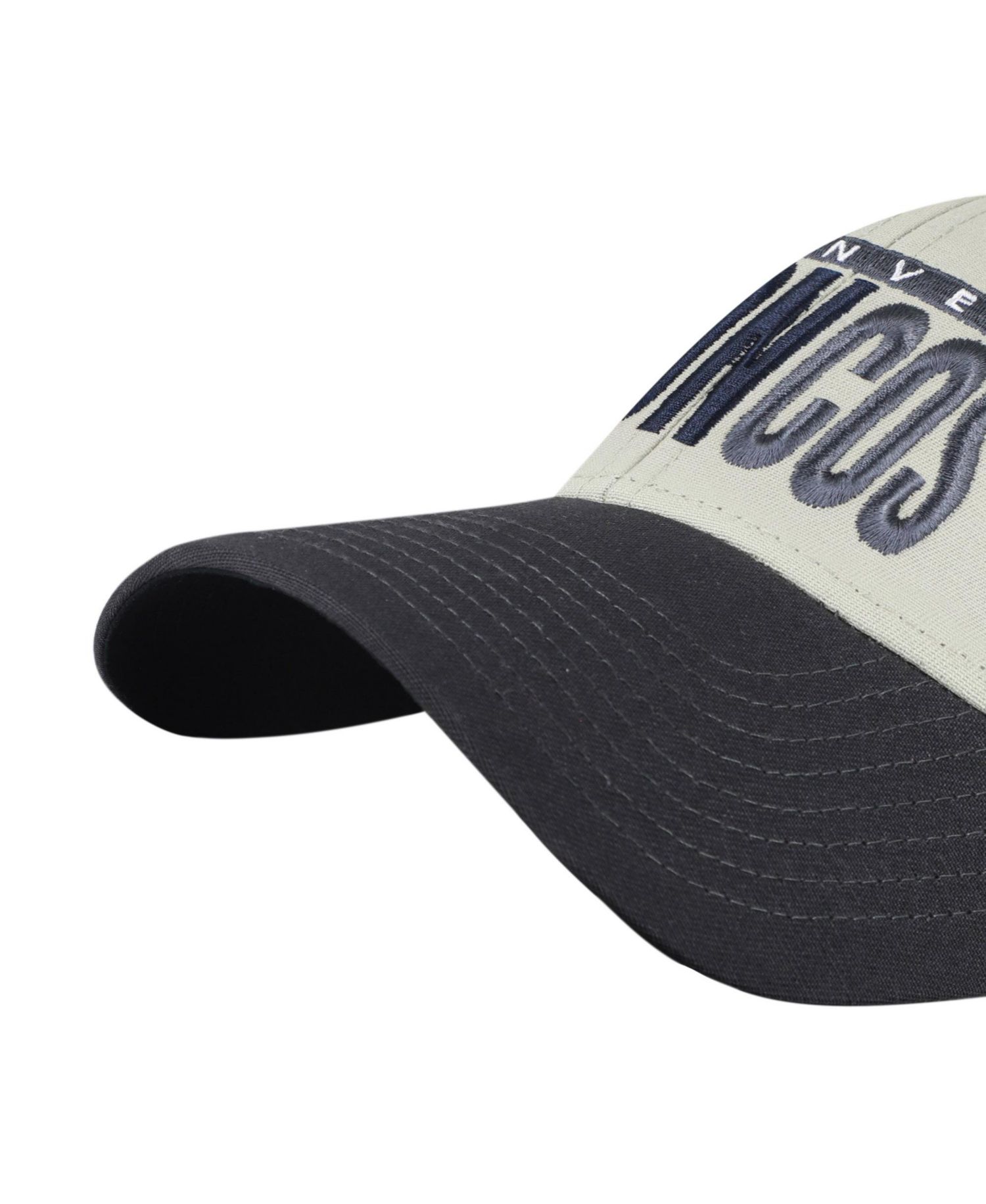Men's '47 Gray/Black Denver Broncos Half Block Text MVP Adjustable Hat