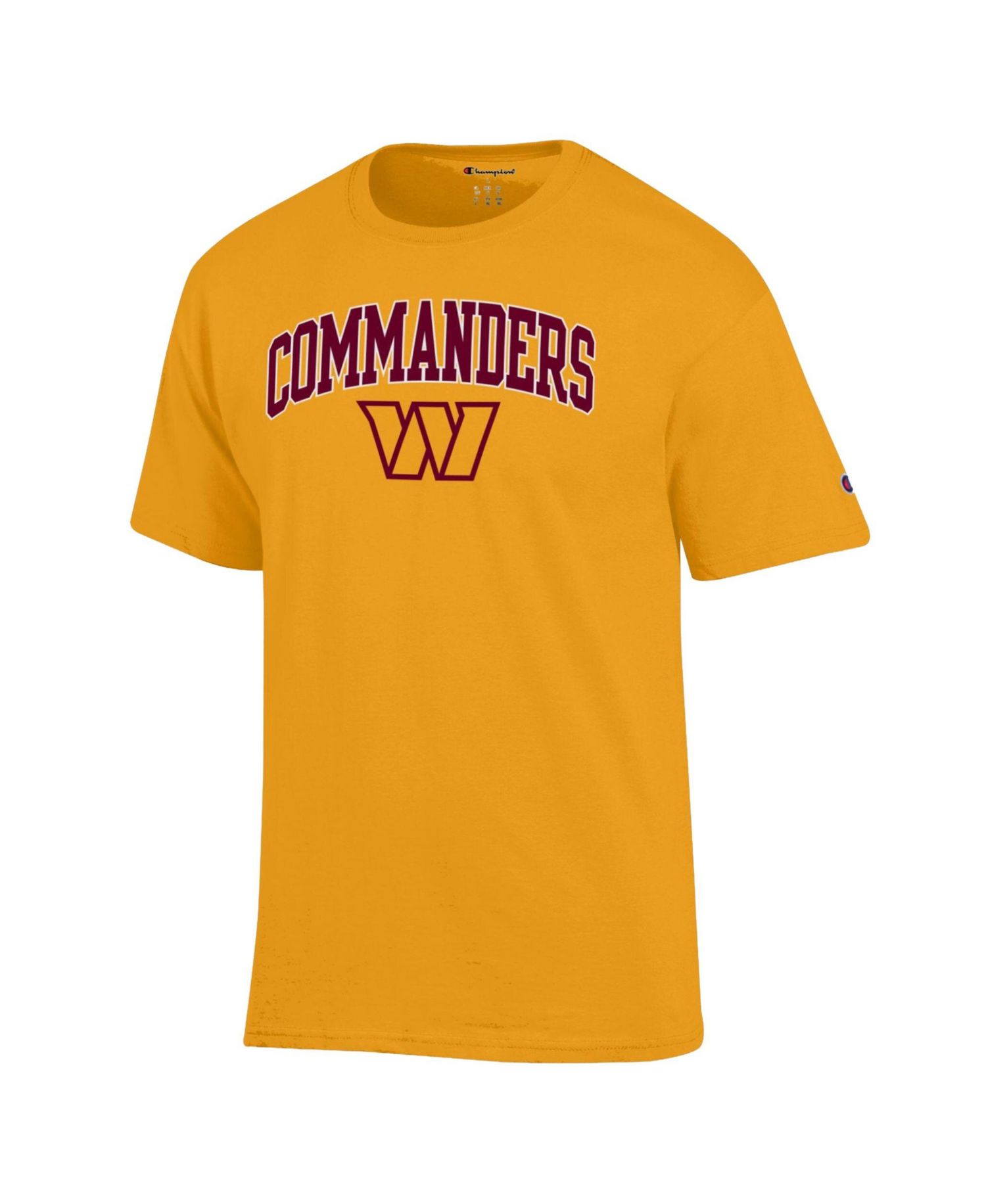Men's Gold Washington Commanders Arch Over Logo T-Shirt