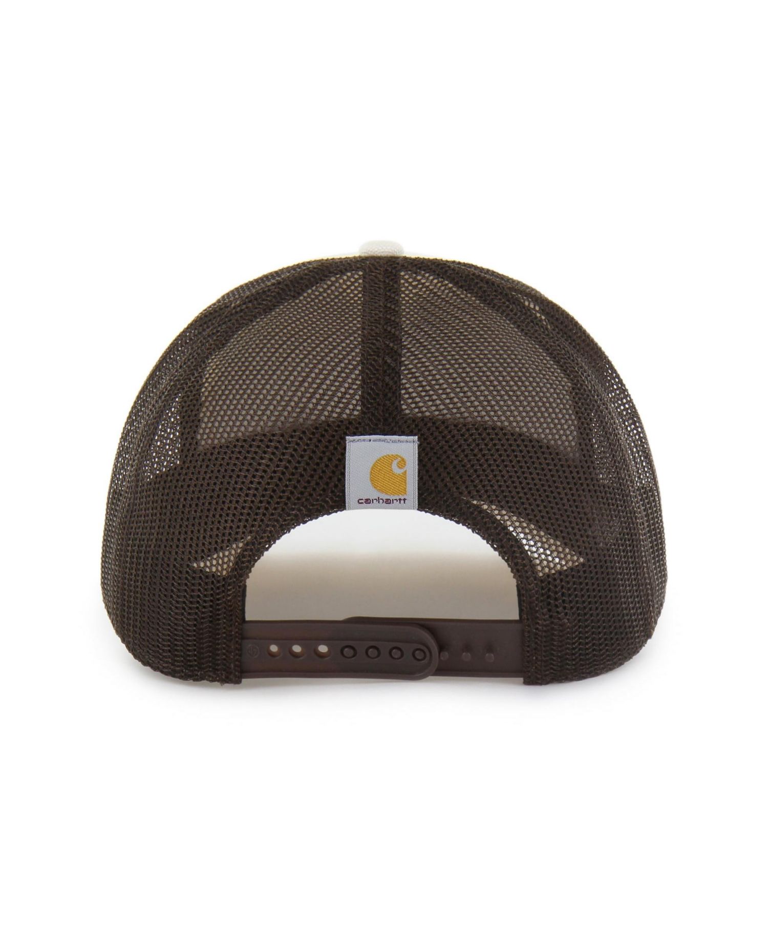 Men's Natural/Brown Wisconsin Badgers Undyed Trucker Adjustable Hat