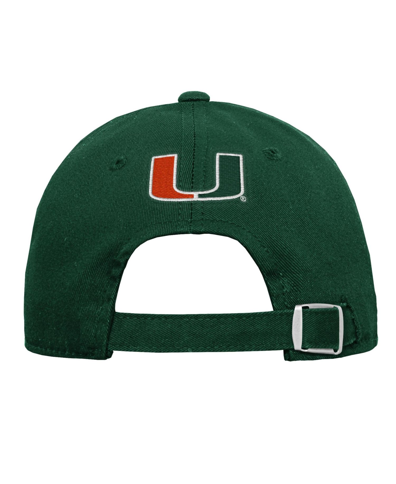 Big Boys and Girls Green/Orange Miami Hurricanes Dad Unstructured Adjustable Hat