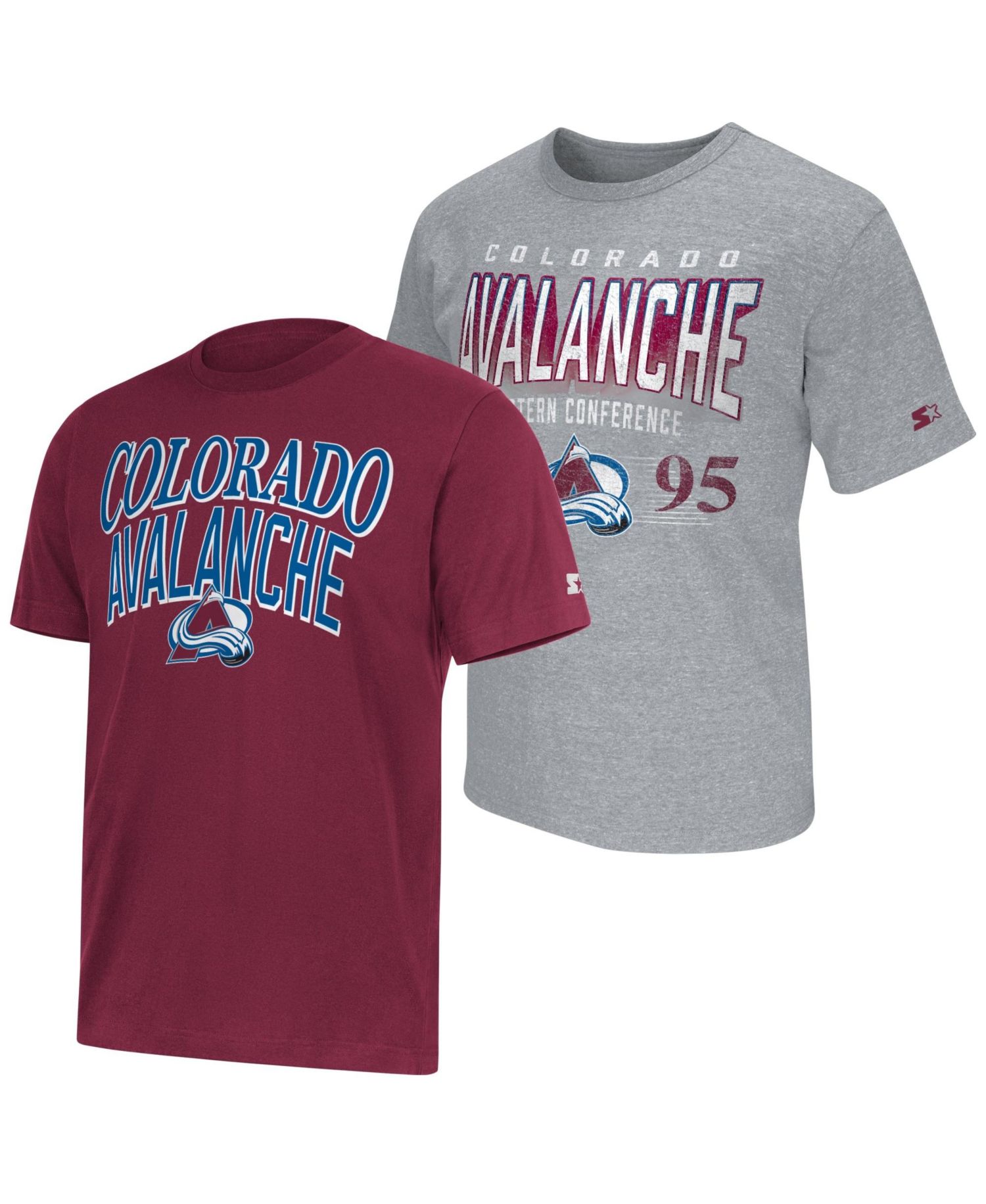 Men's Burgundy/Heather Gray Colorado Avalanche Two-Pack T-Shirt Set