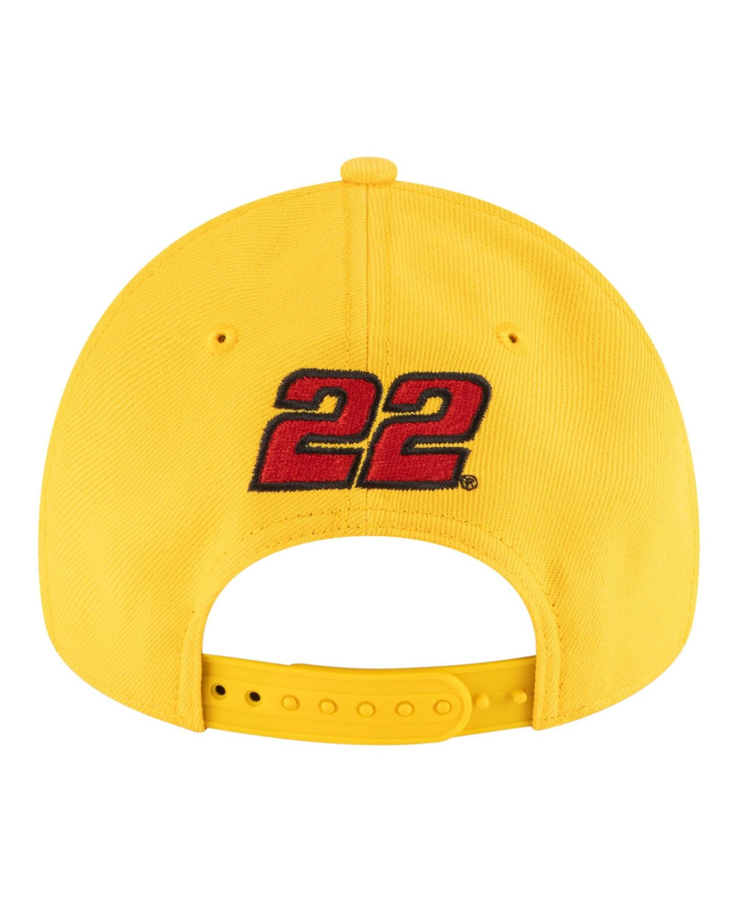 Мужская кепка New Era Gold NASCAR Joey Logano Pennzoil 9FORTY A-Frame Adjustable Hat — фото 4